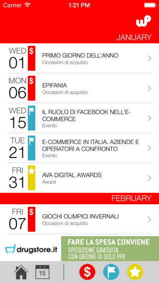 app calendario ecommerce 2015